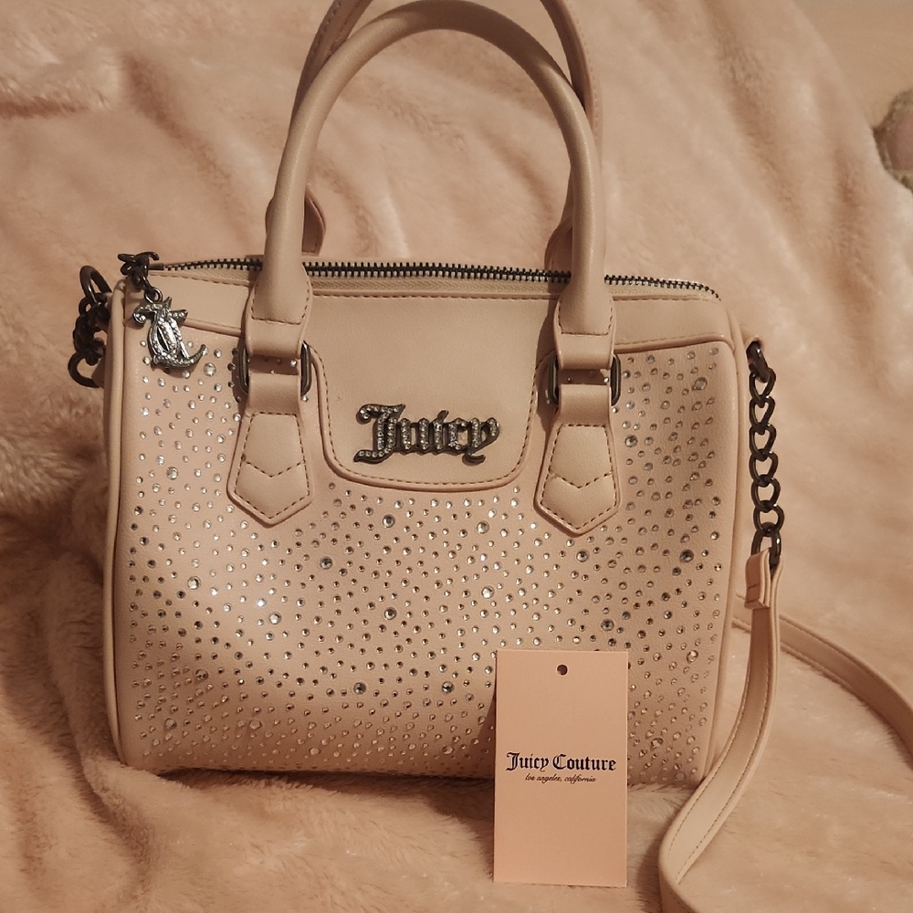 Juicy Couture Beige Studded Handbag